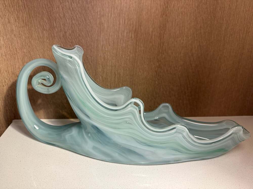 Murano Style Art Glass Centerpiece Hand Blown